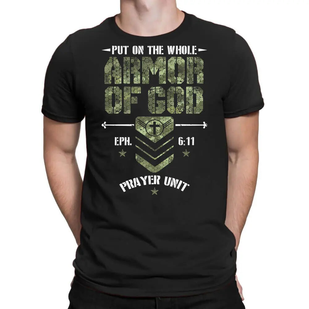 Nwt Camo Armor Of God Christians Religious Camouflage Premium T Shirt